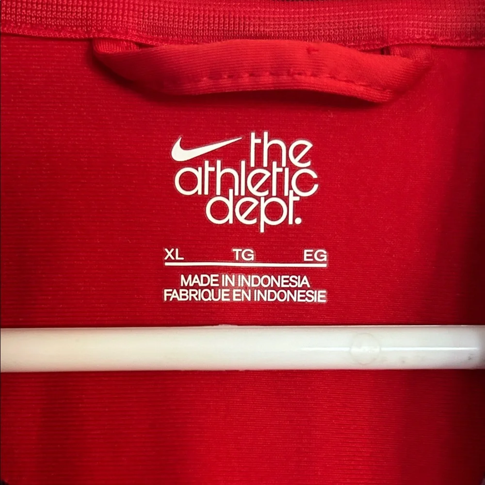 Nike the athletic dept Men's Red and Black jacket zip up hoodie size XL - Picture 2 of 9